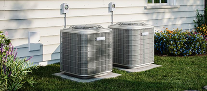 hvac units outside a property